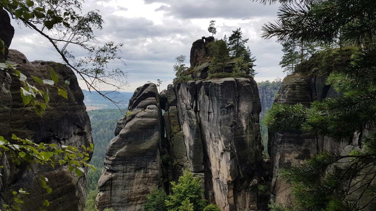 Ferienhaus Winterbergblick, Saechsische Schweiz Hinterhermsdorf Buitenkant foto